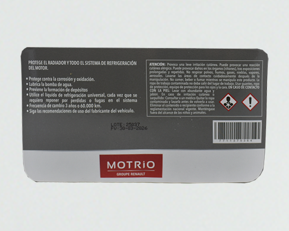 Liquido Refrigerante MOTRIO 1GAL